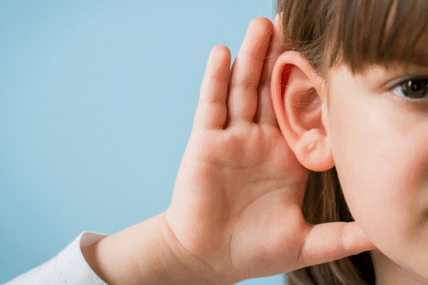 A child trying to listen